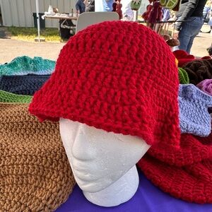 Handmade Red Crochet Hat